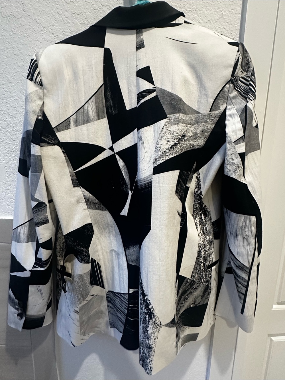 Helmut Lang Cubist Print Blazer Jacket Jacket - Picture 3 of 5
